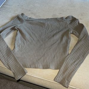 off the shoulder long sleeve